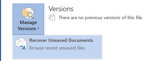 khôi phục văn bản trong word