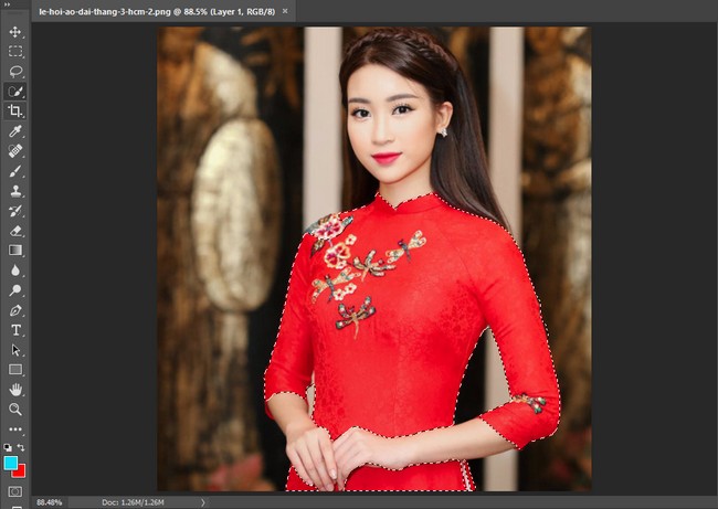 Chọn vùng màu áo 