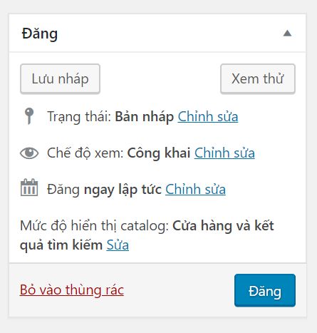 đăng sản phẩm woocommerce