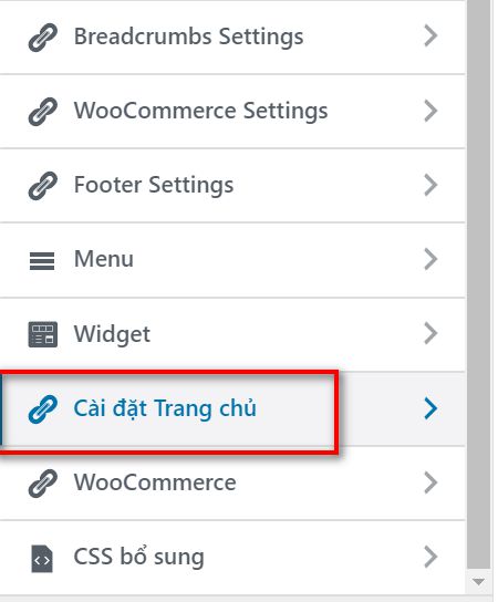 cài đặt hiển thị bán hàng
