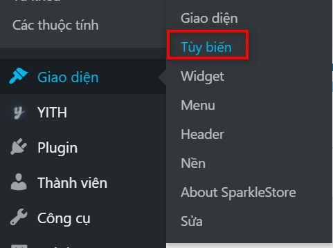 thêm menu