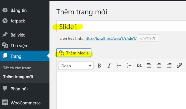 thêm slide
