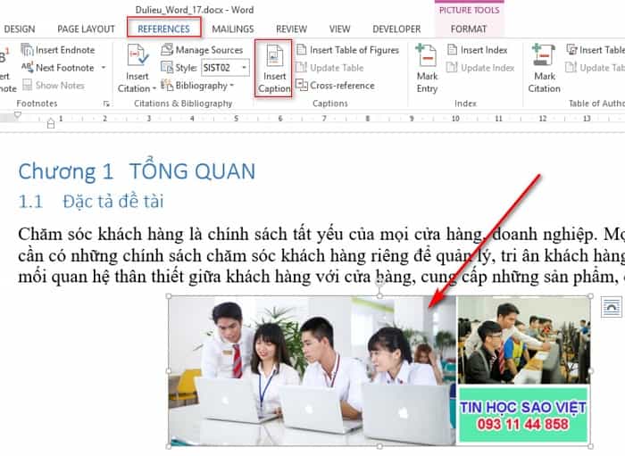 danh mục hình ảnh word