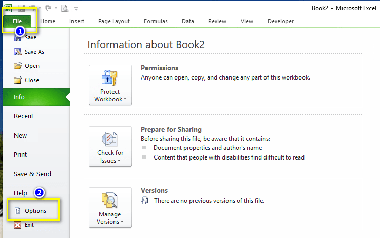 Thiết lập Addin trong Excel2
