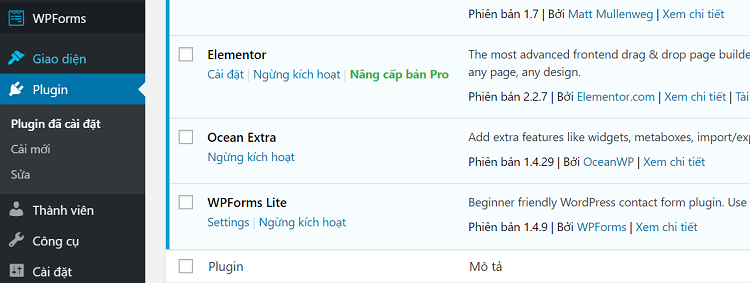 cài đặt plugin cho theme website tin tức wordpress