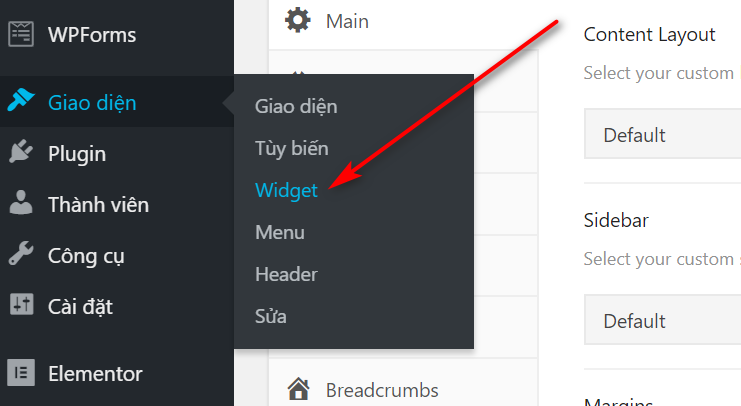 giao diện thanh bên cho website tin tức wordpress
