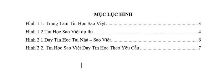 muc luc hinh