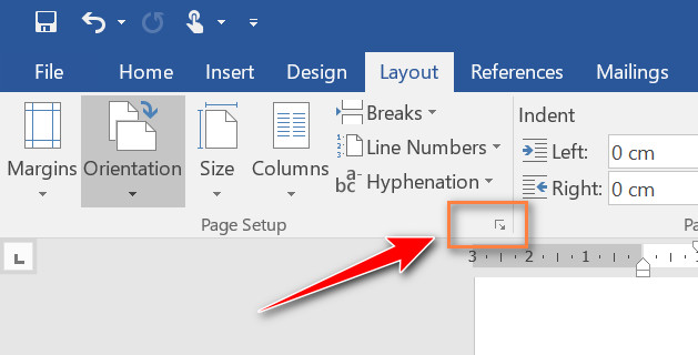 cài đặt page setup