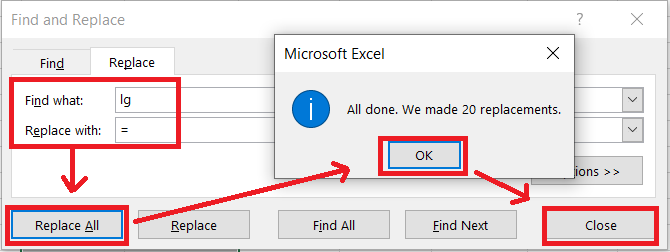 Bảng Find and Replace