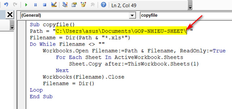 dán đường dẫn