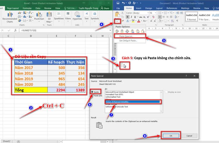copy không cho chỉnh sửa