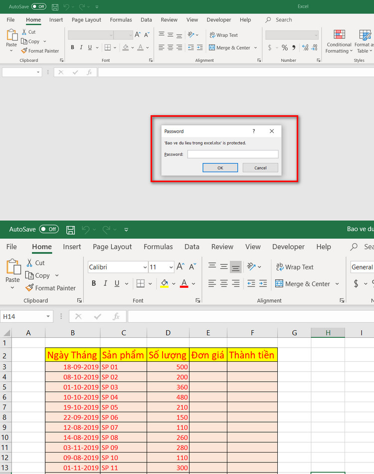 đăng nhập file sau khi khóa