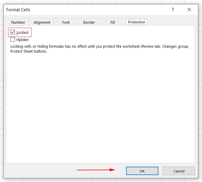 on format cells