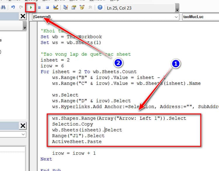 code để copy khối qua các sheet khác