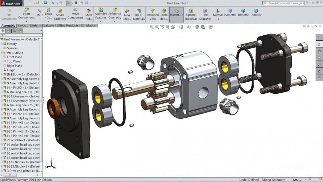 lớp học thiết kế 3D bằng SolidWorks