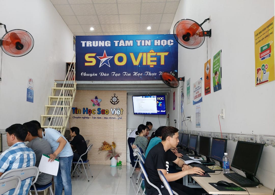 học tin học văn phòng ở Biên Hòa - Trung tâm tin học Sao Việt