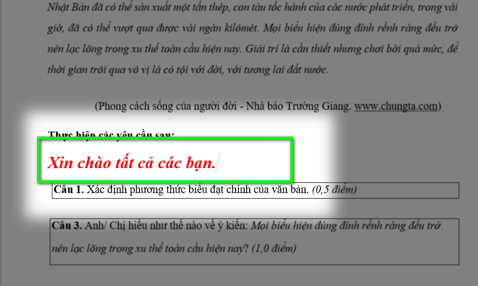 thêm nội dung