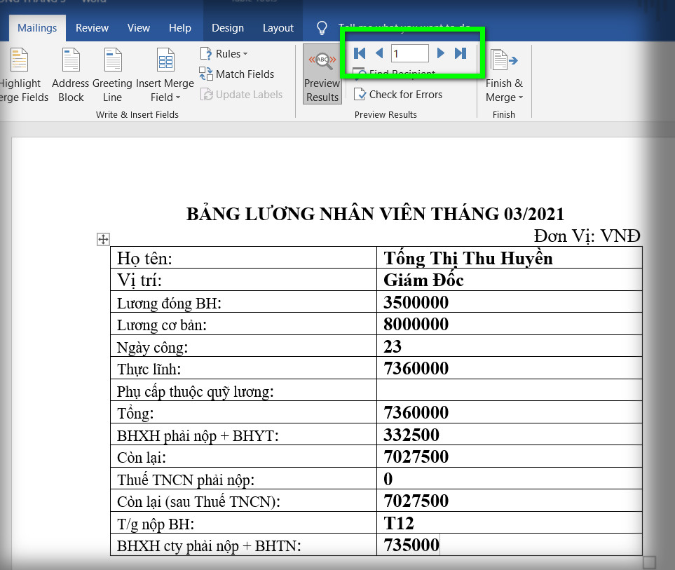 di chuyển các trang