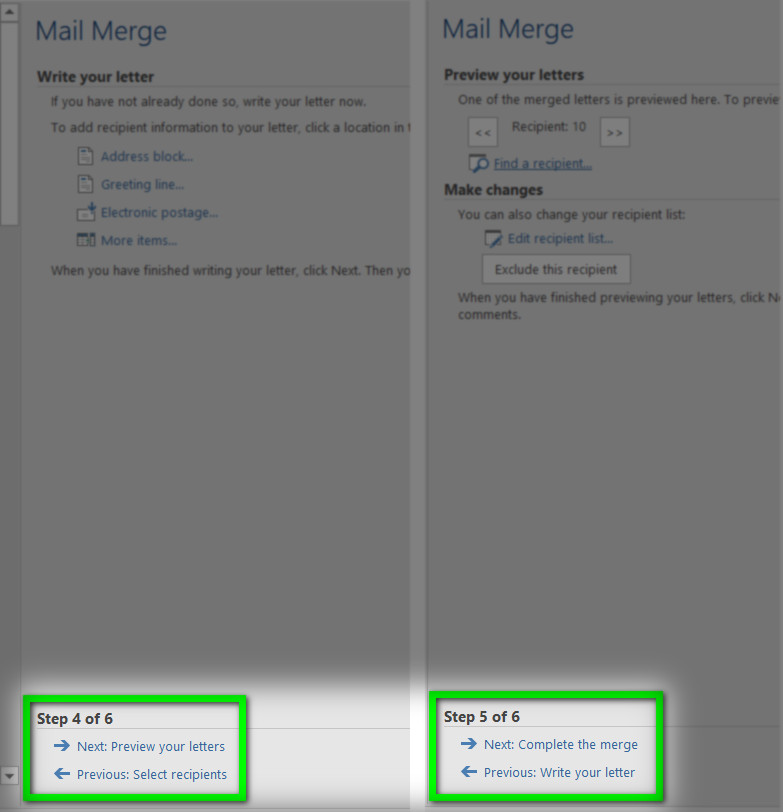 hoàn thành các bước