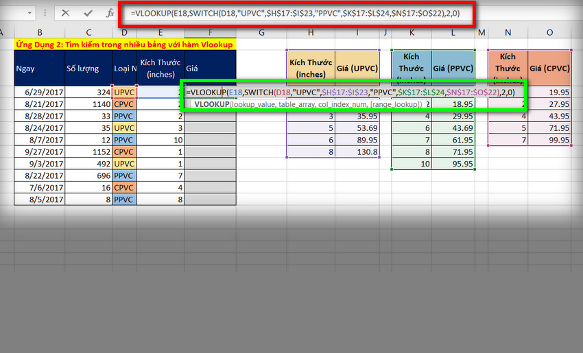 vlookup