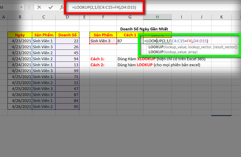 hàm lookup