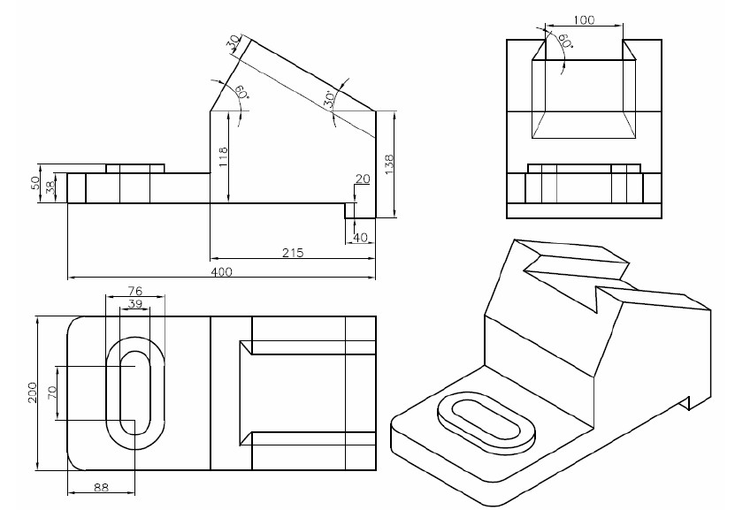 bài tập Autocad 3D - bài tập số 11
