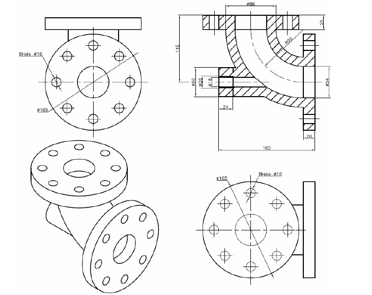 bài tập Autocad 3D - bài tập số 11