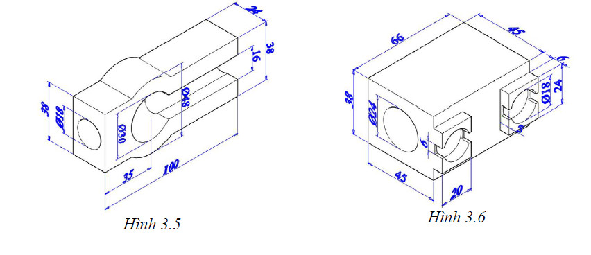 bài tập Autocad 3D - bài tập số 3