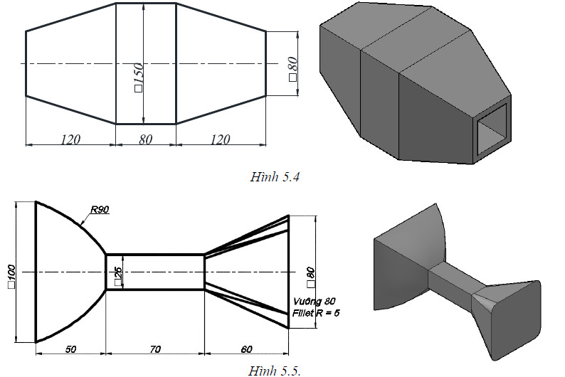 bài tập Autocad 3D - bài tập số 5