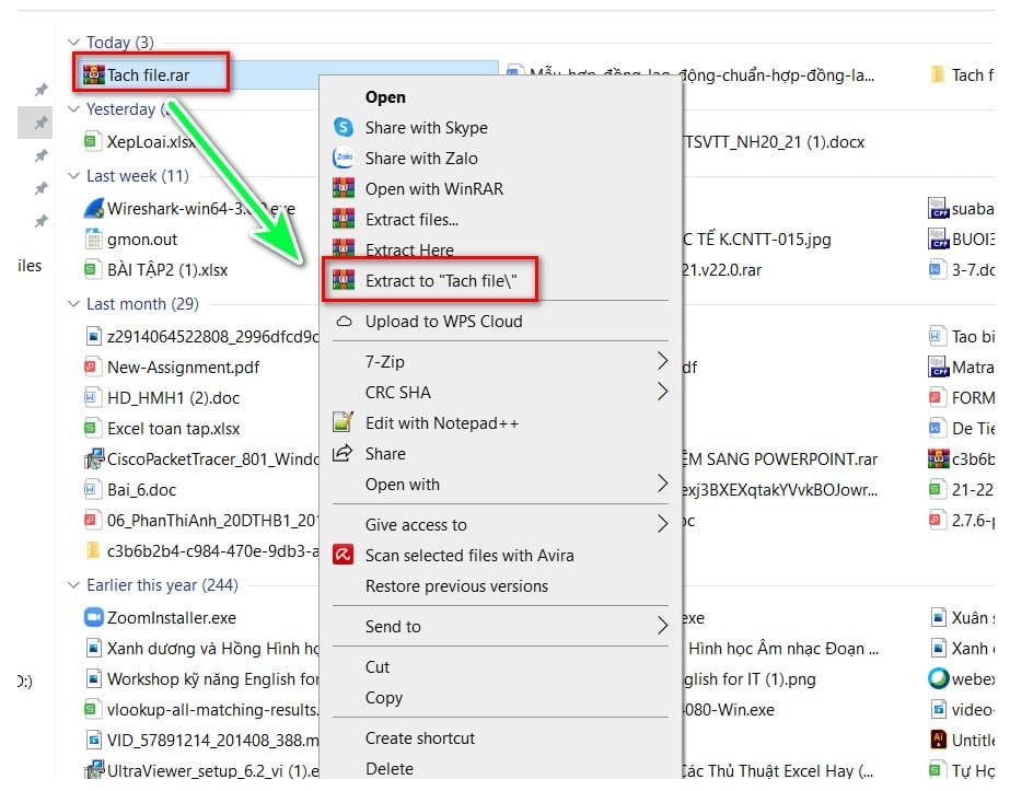 hình giải nén file