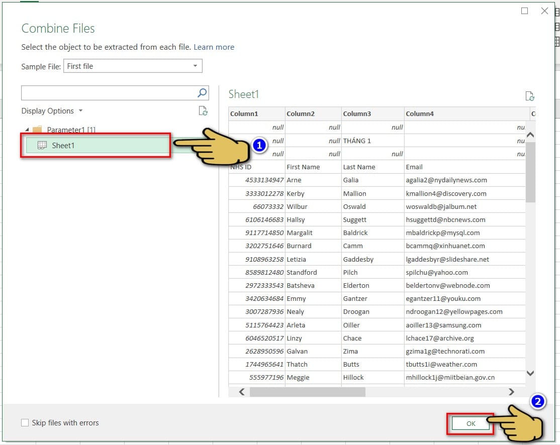 hộp thoại combine files