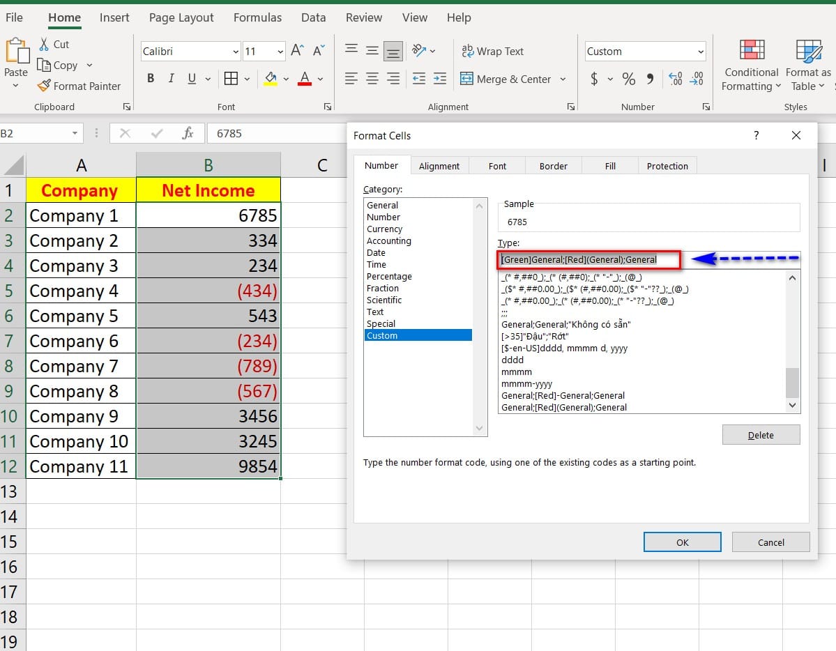 hình ảnh gõ tô màu số dương