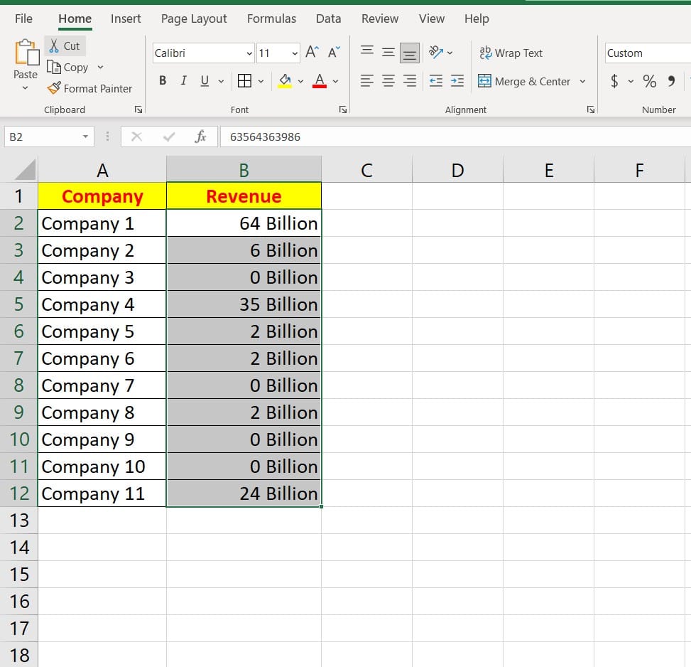 hình ảnh hiển thị hàng tỷ