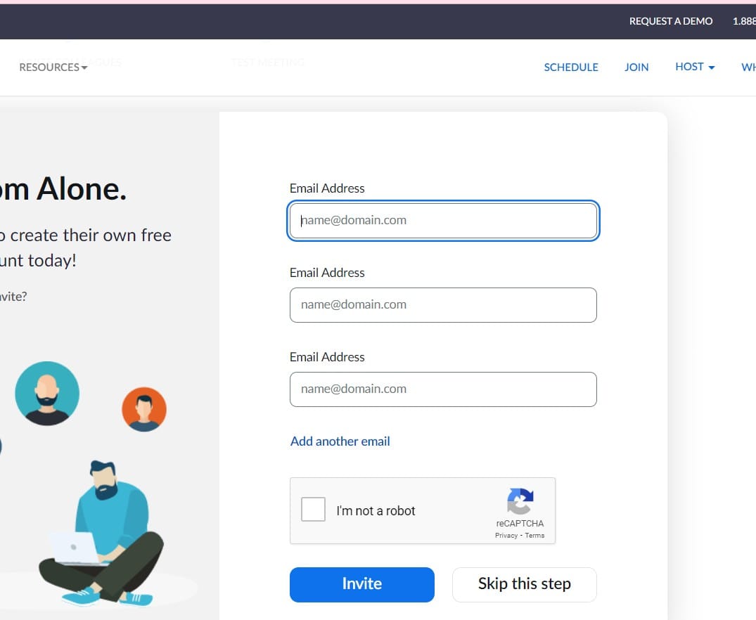 hình gõ email người mới