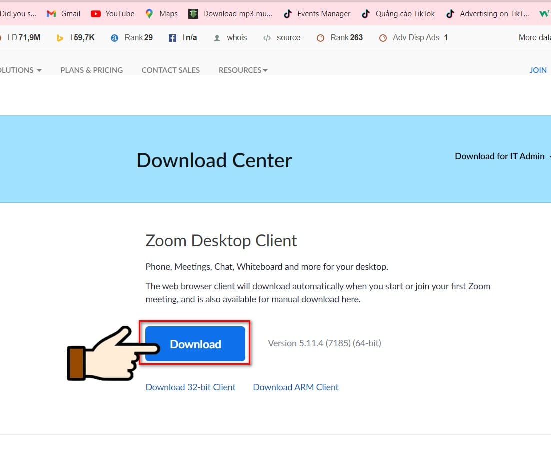 hình ảnh tải phần mềm zoom