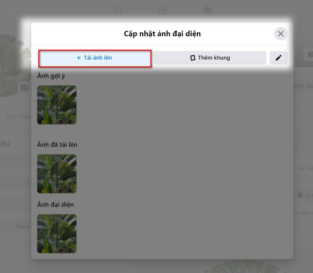 hình ảnh tích chọn tải ảnh