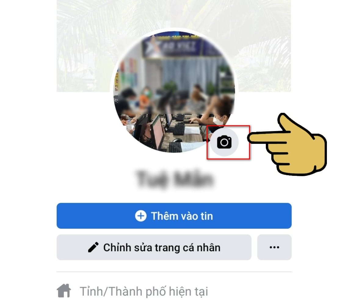 hình chọn vào máy ảnh đại diện