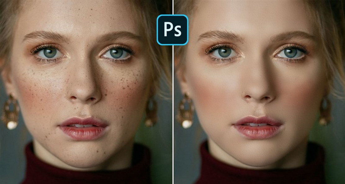 trước và sau khi dùng photoshop
