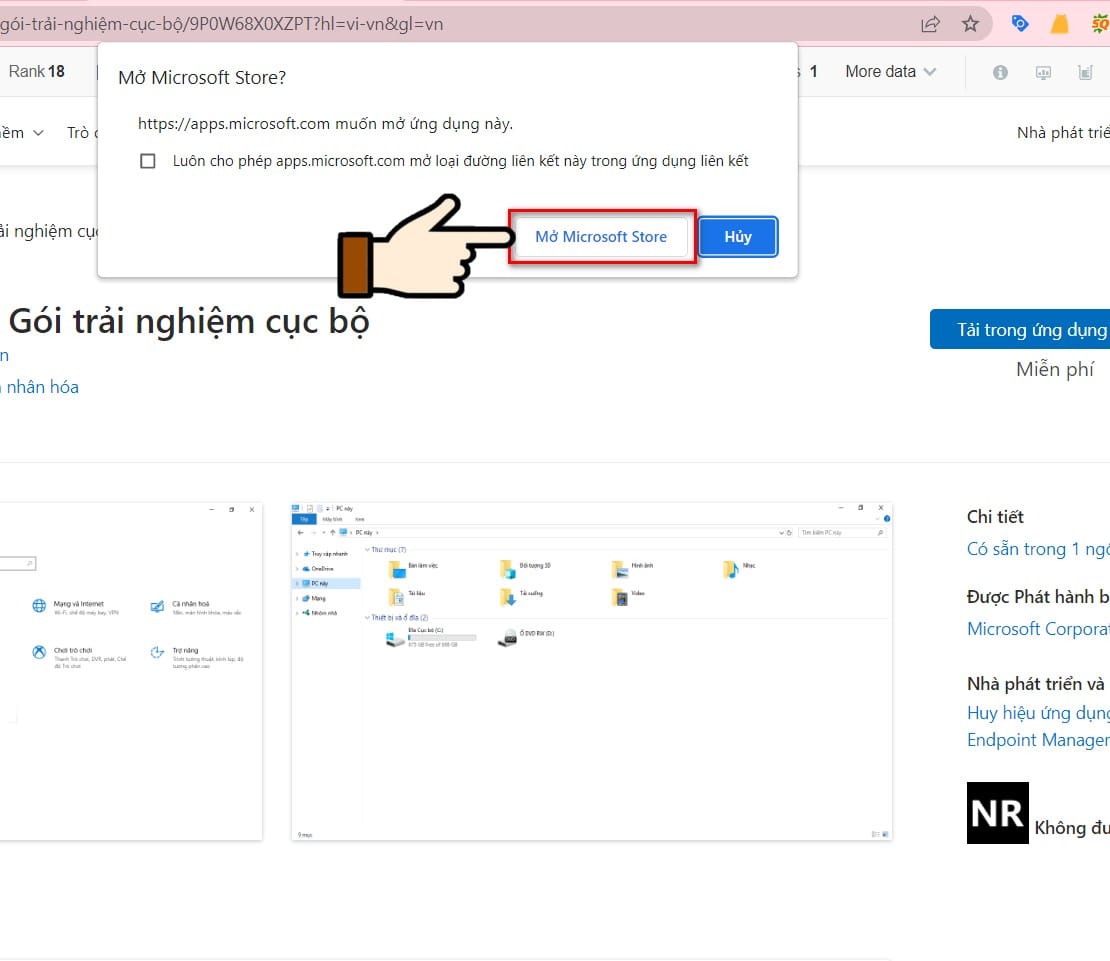 hình chọn microsoft store