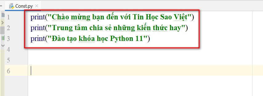 câu lệnh thực thi trong python11