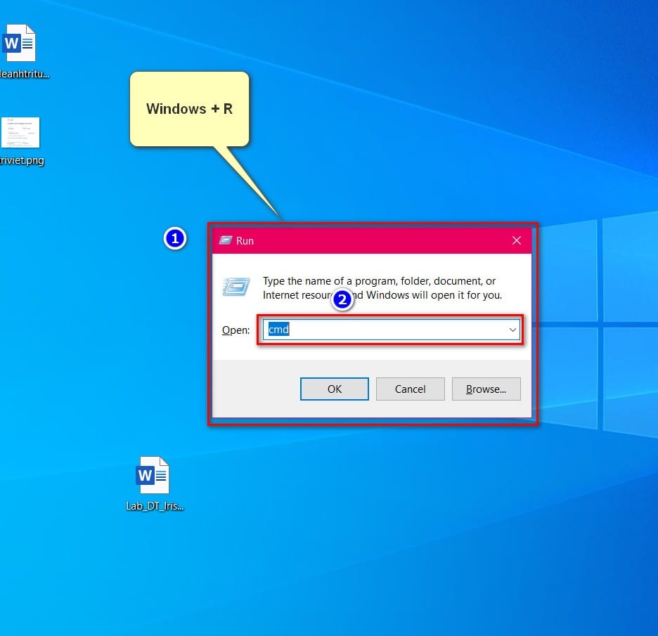 hình ảnh gõ window r cmd