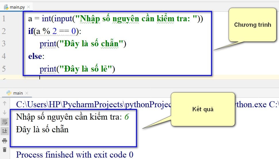 chương trình kiểm tra tính chẵn lẻ