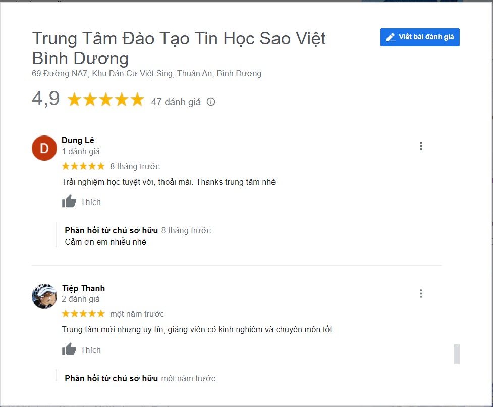 review tin học sao việt