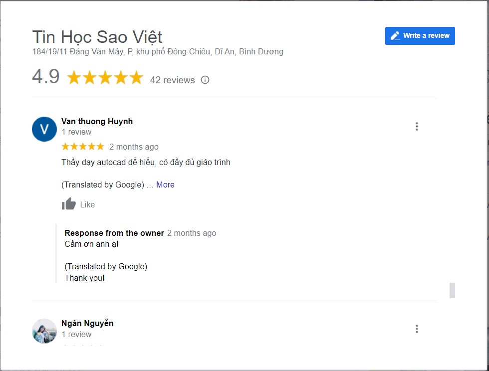 đánh giá của học viên về khóa học thiết kế đồ họa