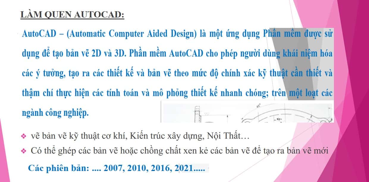 Giới thiệu khóa học AutoCAD