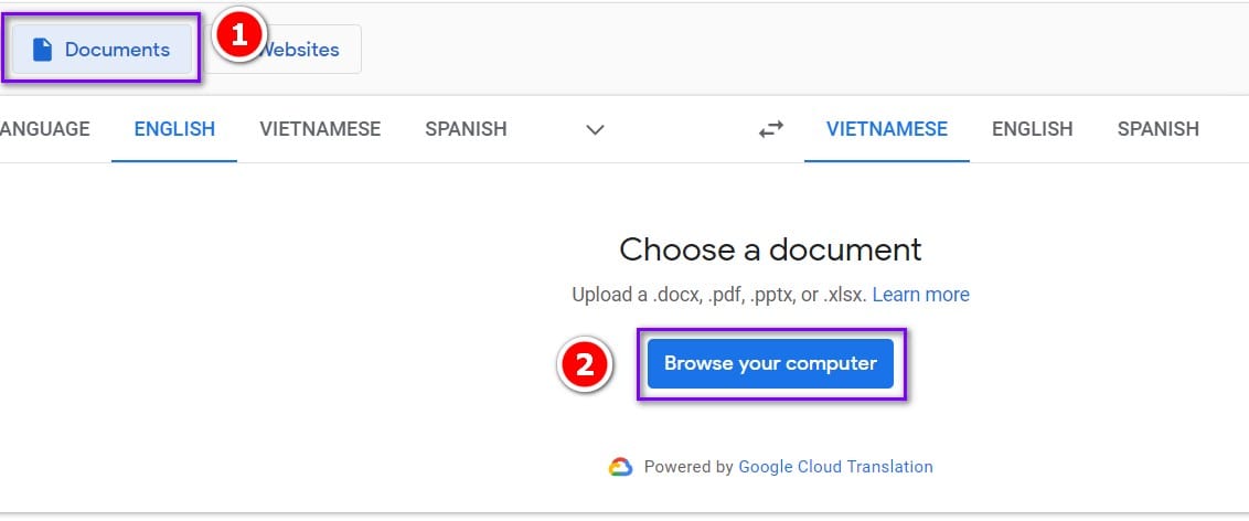 hình tích chọn vào browse your computer