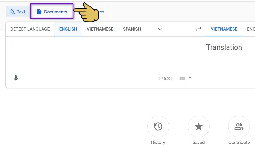 hình chọn mục document