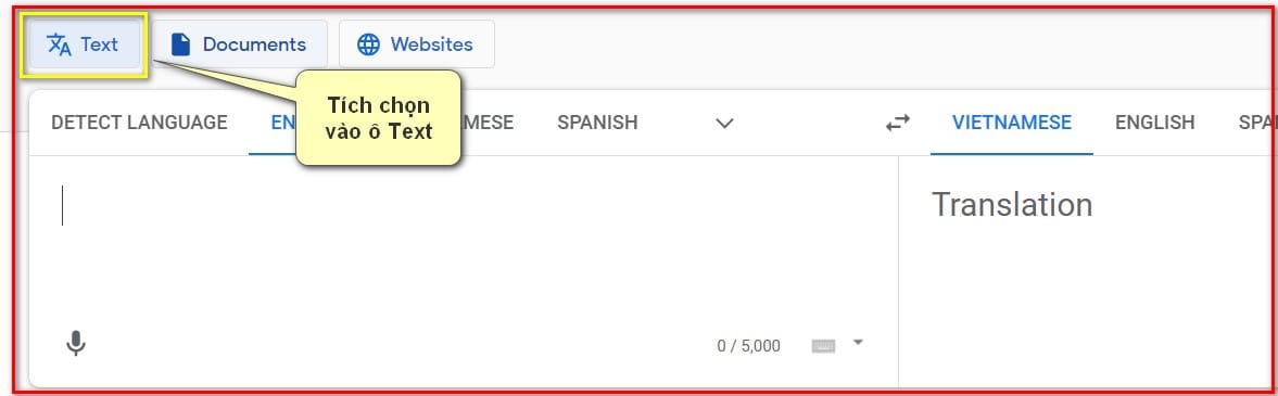 hình tích chọn vào ô text
