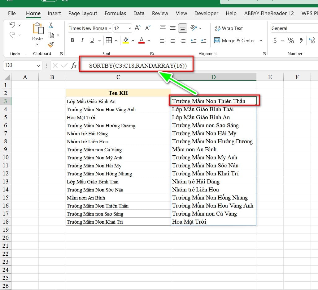 hình ảnh dụng công thức sortby