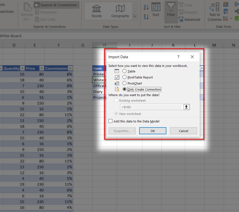 hình ảnh chọn vào import data 2